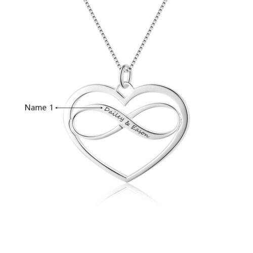 Personalized Heart Pendant Necklace - Three Custom Heart Shaped Birthstones