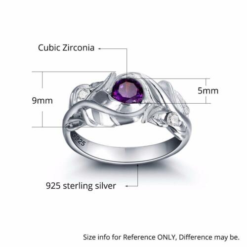Personalized Sterling Silver Ring - Engrave Name - 4 Heart Birthstones