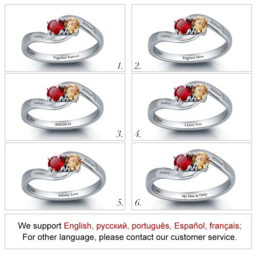 Personalized Rings - Eight Custom Birthstones