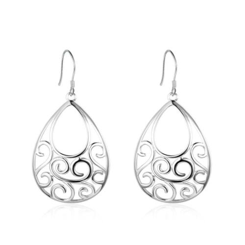Water Drop Hook Earrings - Sterling Silver Earrings