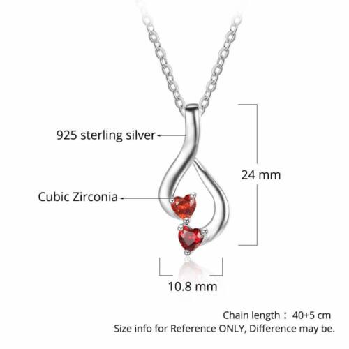 Sterling Silver Necklace Pendant for Women, Customized Jewellery for Women, Birthstone Engraved Jewellery for Girls- Personalized Jewellery